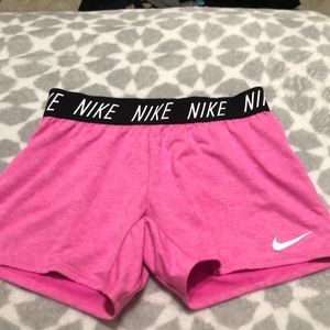 Pink nike drifit shorts